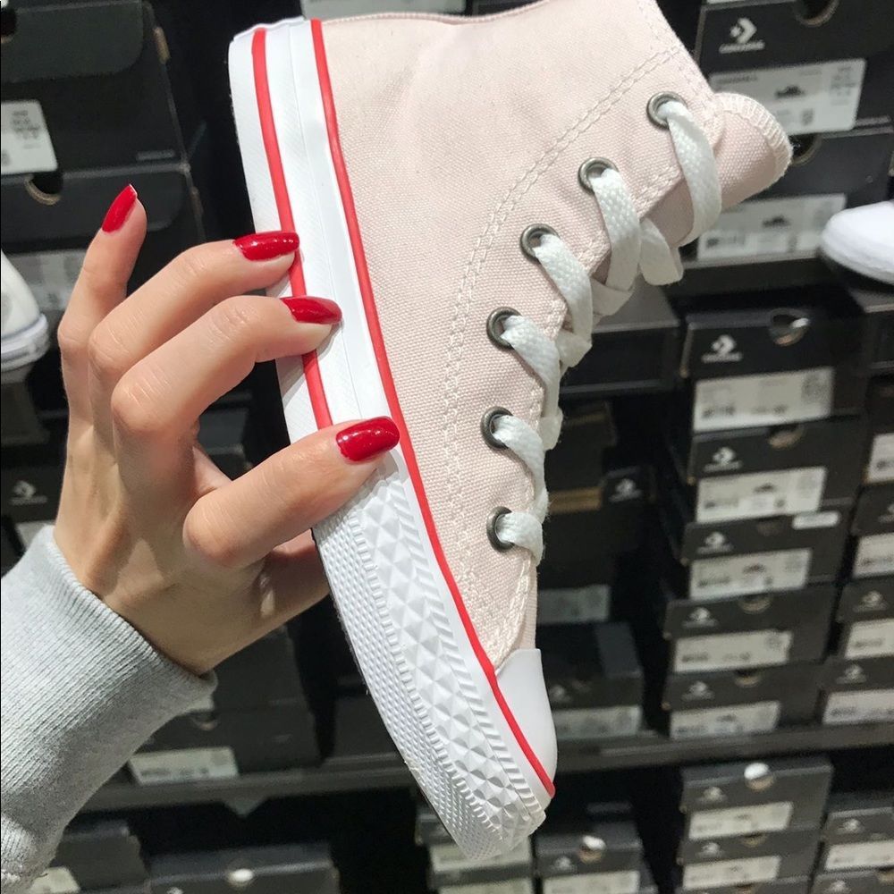Girls' Converse Chuck Taylor All Star High-Top Sneakers Pink Sizes NIB #660098F - Picture 6 of 11